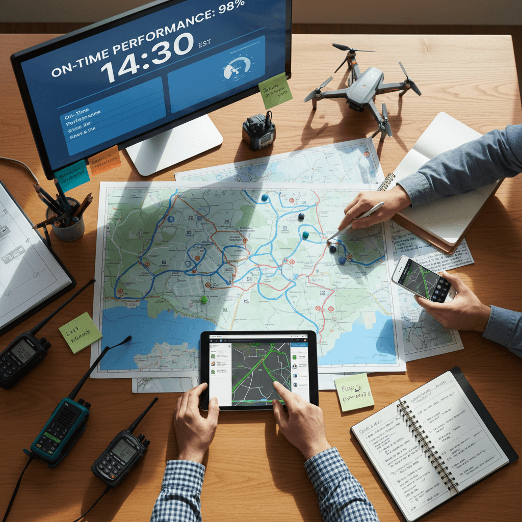Route planning and delivery coordination at Anders Logistics